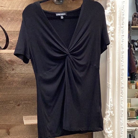 Catherine Malandrino Twist Front Plunge Top Size Medium - Picture 3 of 6